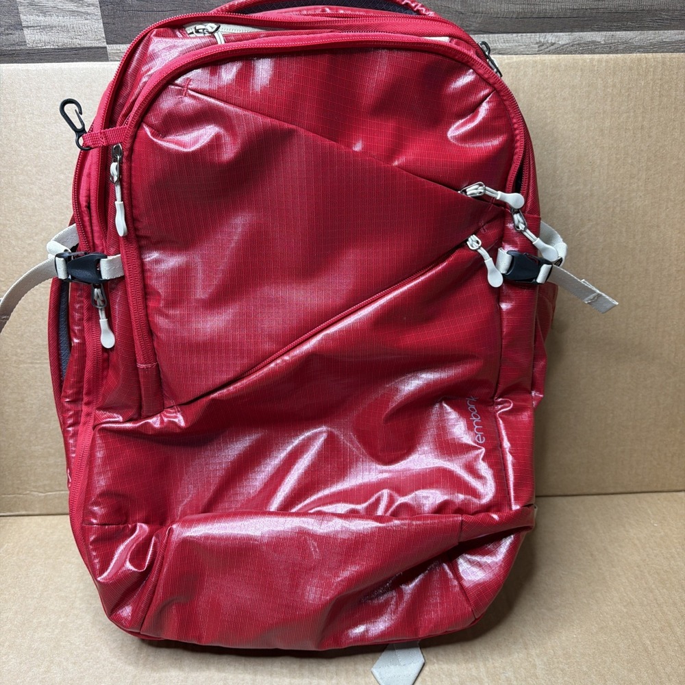 Embark 35L (9.2 Gal) Excursion Backpack - Red Expansion Travel Backpack